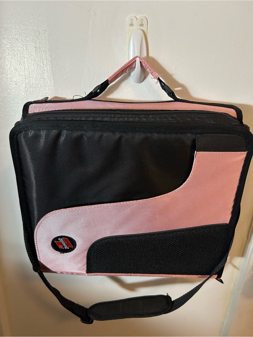 Pink and Black Laptop Binder Case by Unbranded